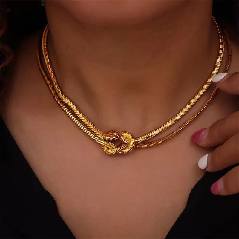 Ланцюжок з вузлом, позолота 18K